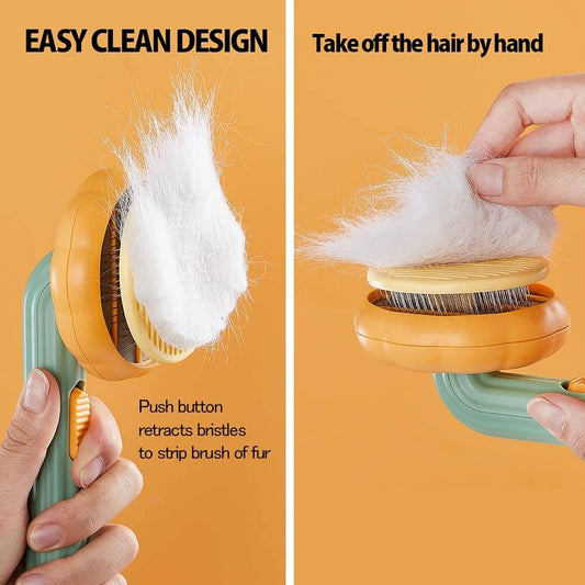Pet Grooming Brush – Gentle Deshedding Brush for Dogs & Cats Pawssibly Pets