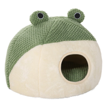 A Plush cat bed 