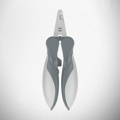 Pawssiblypets gray and white dog nail clippers with ergonomic handles for safe grooming