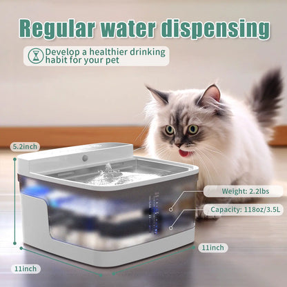 Pawssibly Pets automatic pet water dispenser with 3.5L capacity and healthy drinking habit features
